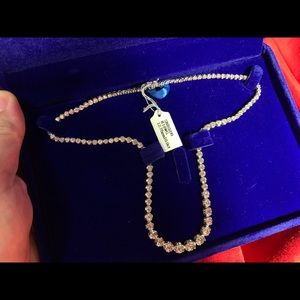 10ct 18k white goldtenjis  necklace 12.78 gms